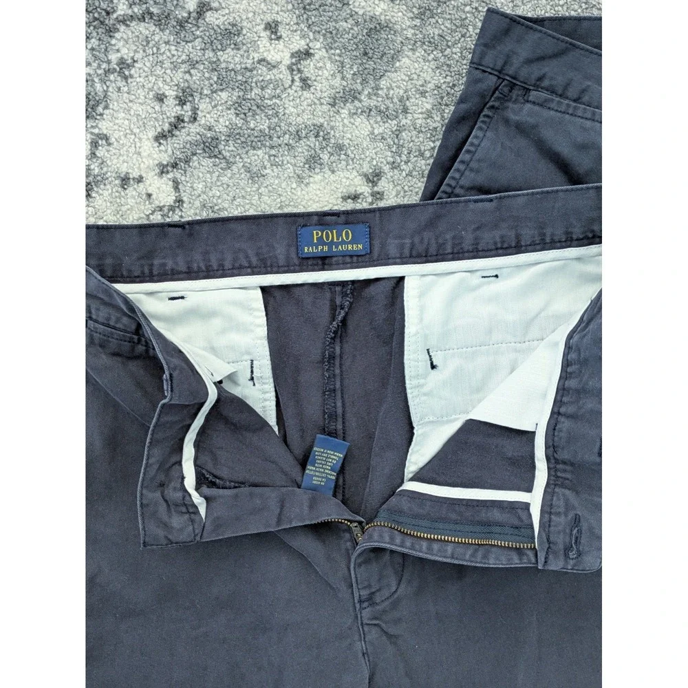 Polo Ralph Lauren Mens Chino Shorts 34/35 Navy Blue Relaxed Fit‎ 10